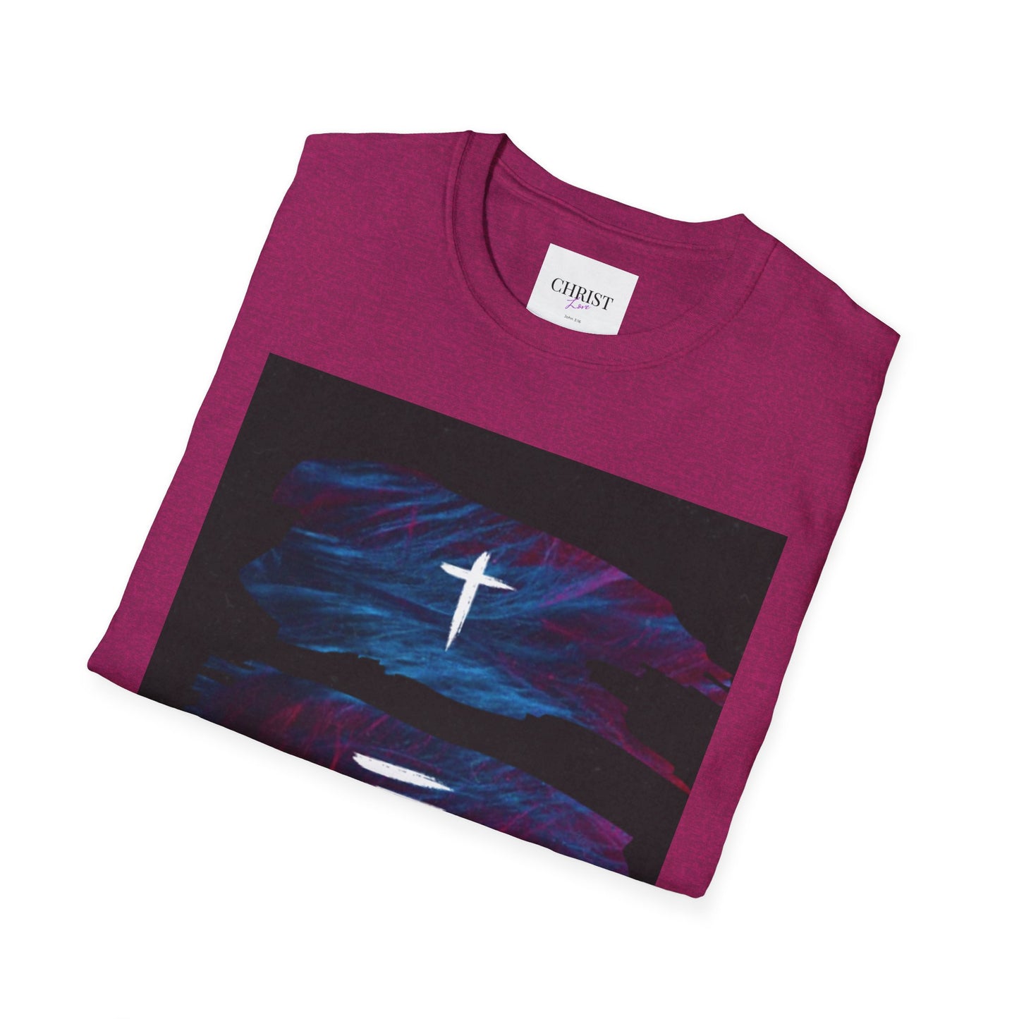 Unisex Softstyle T-Shirt - Christ Love with John 3:16 Design