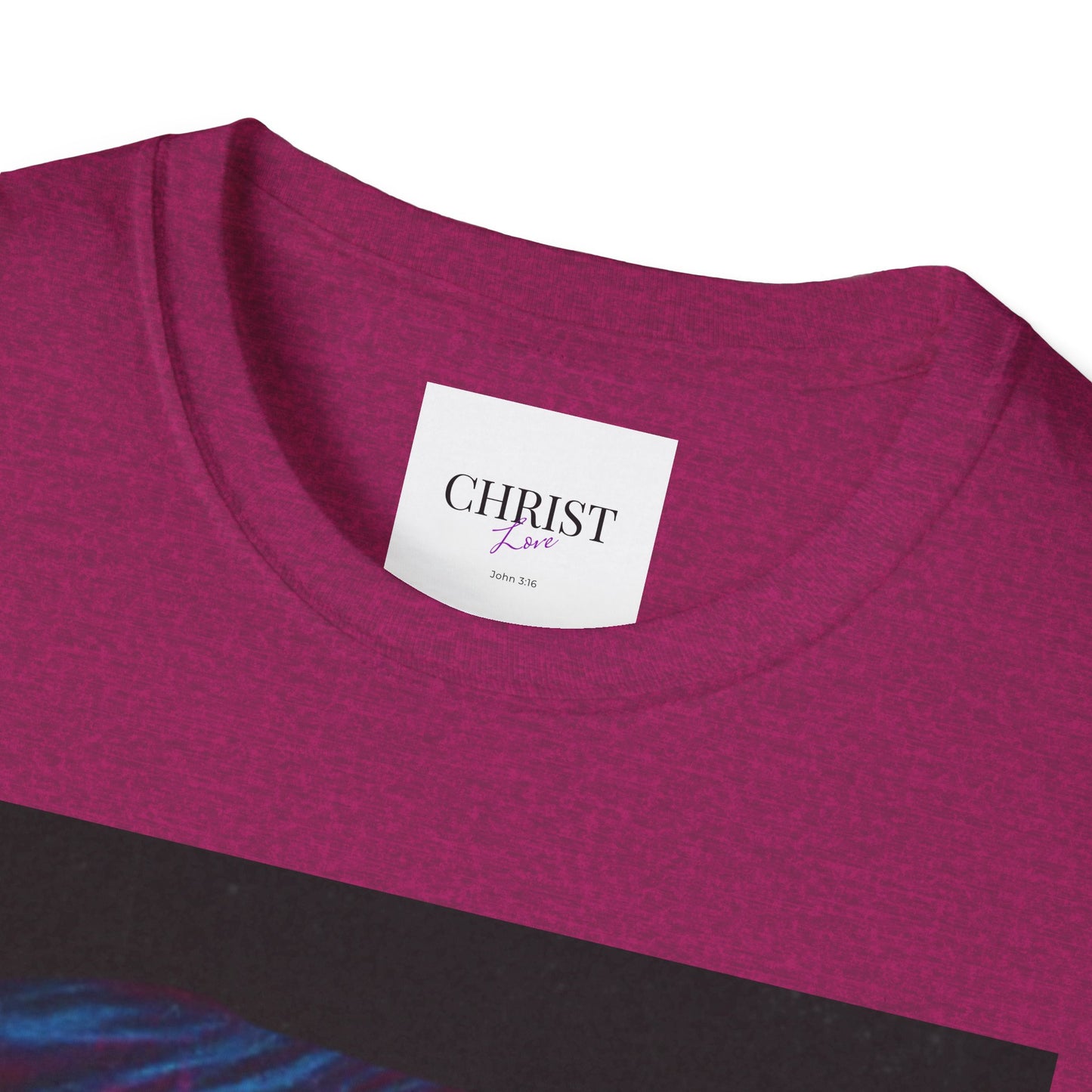 Unisex Softstyle T-Shirt - Christ Love with John 3:16 Design