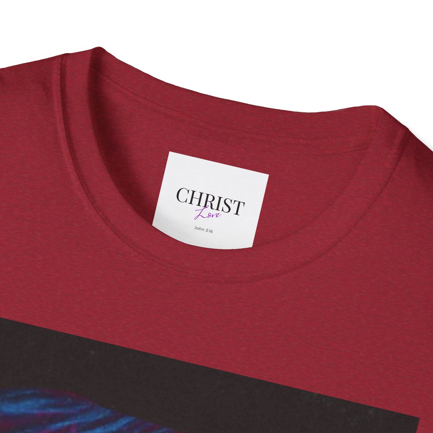 Unisex Softstyle T-Shirt - Christ Love with John 3:16 Design