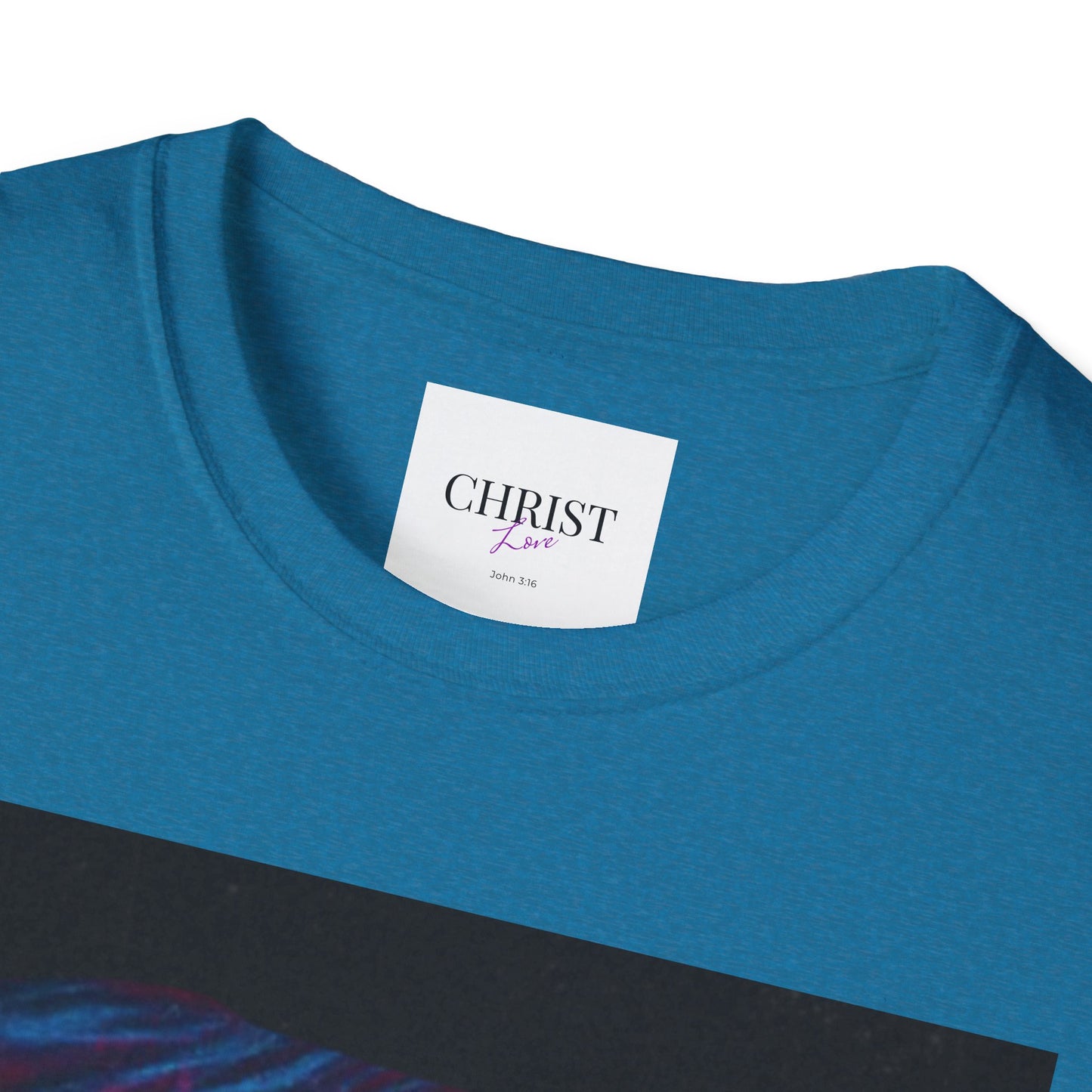 Unisex Softstyle T-Shirt - Christ Love with John 3:16 Design