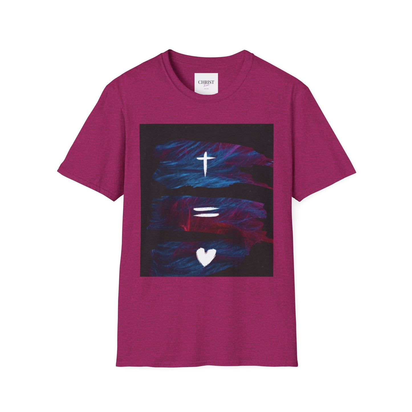 Unisex Softstyle T-Shirt - Christ Love with John 3:16 Design