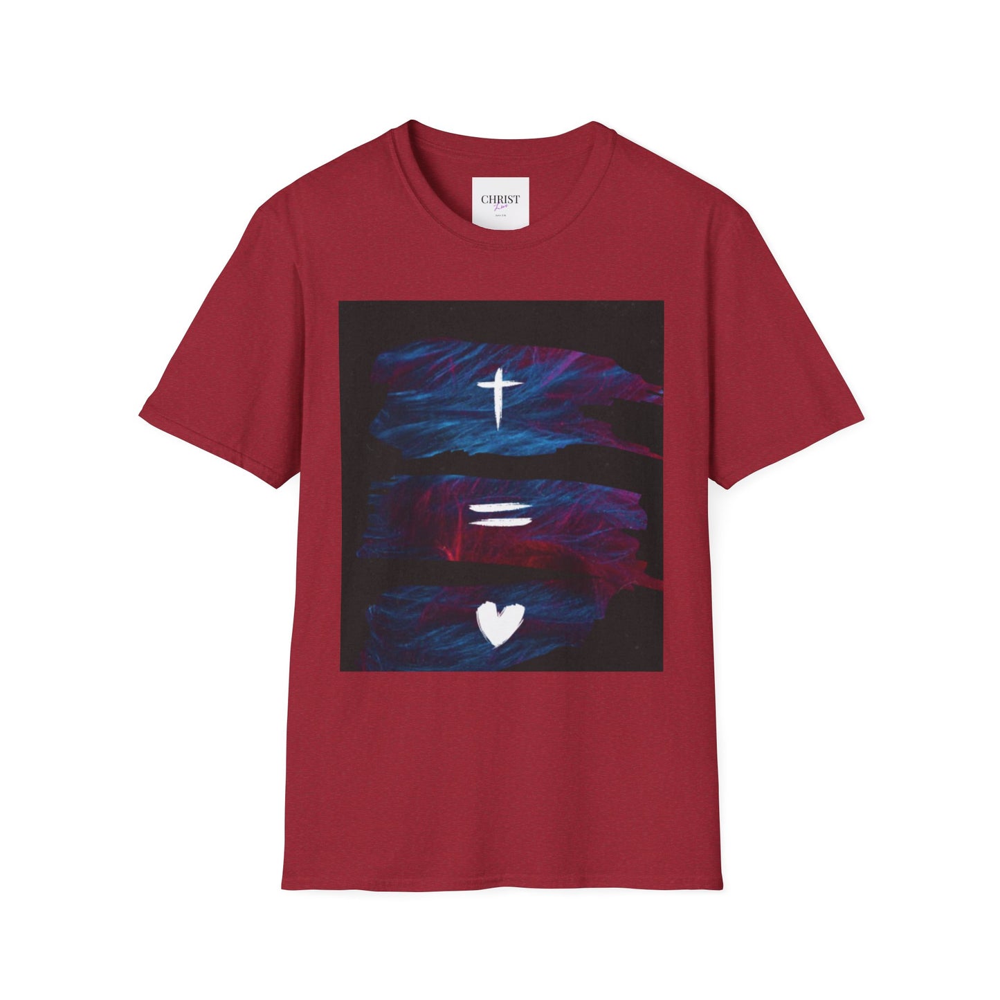 Unisex Softstyle T-Shirt - Christ Love with John 3:16 Design