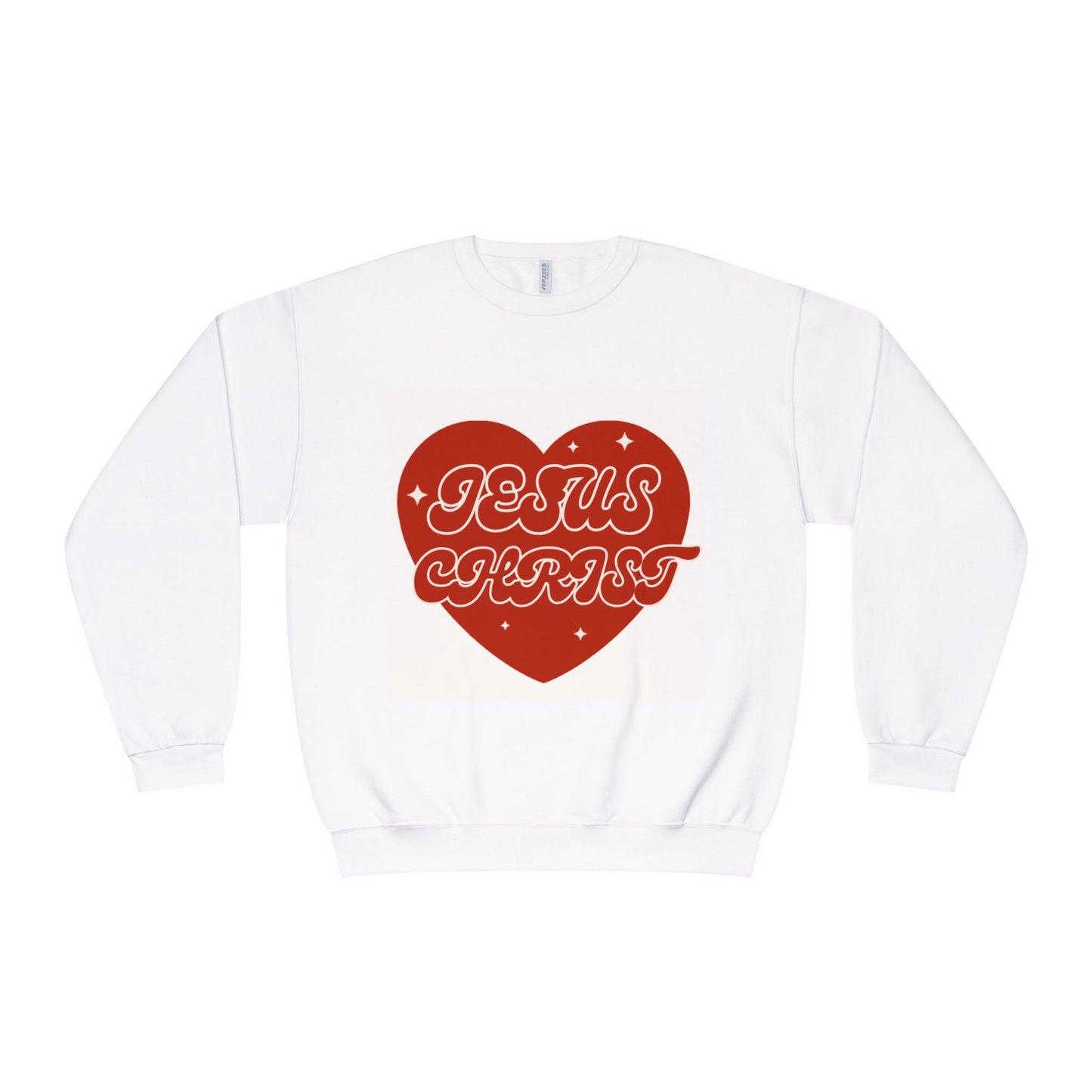 Jesus Christ Heart Unisex Crewneck Sweatshirt - Perfect for Christian Celebrations