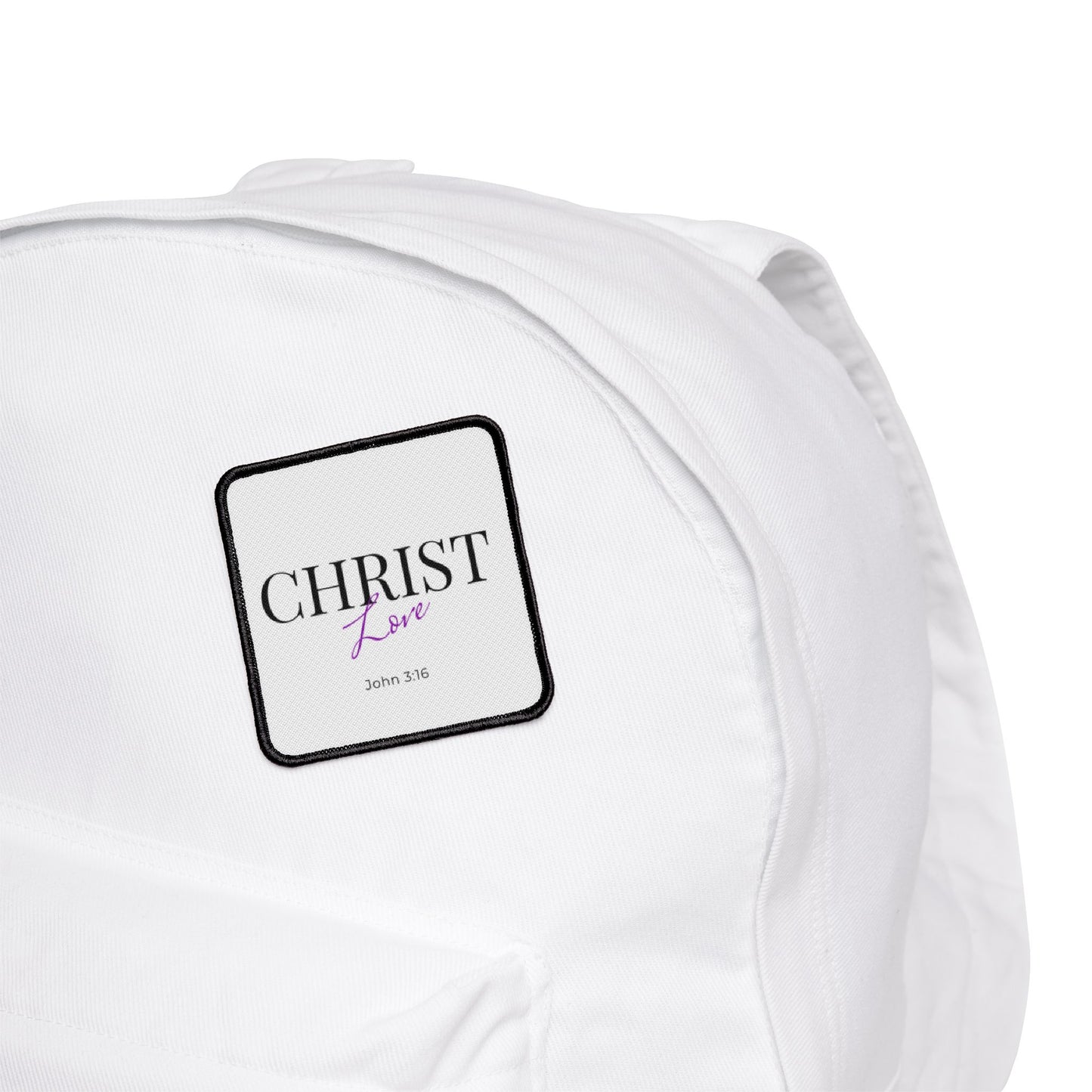Inspirational Iron-On Patch with "Christ Love" Design - Perfect for Personalizing Jackets and Accessories