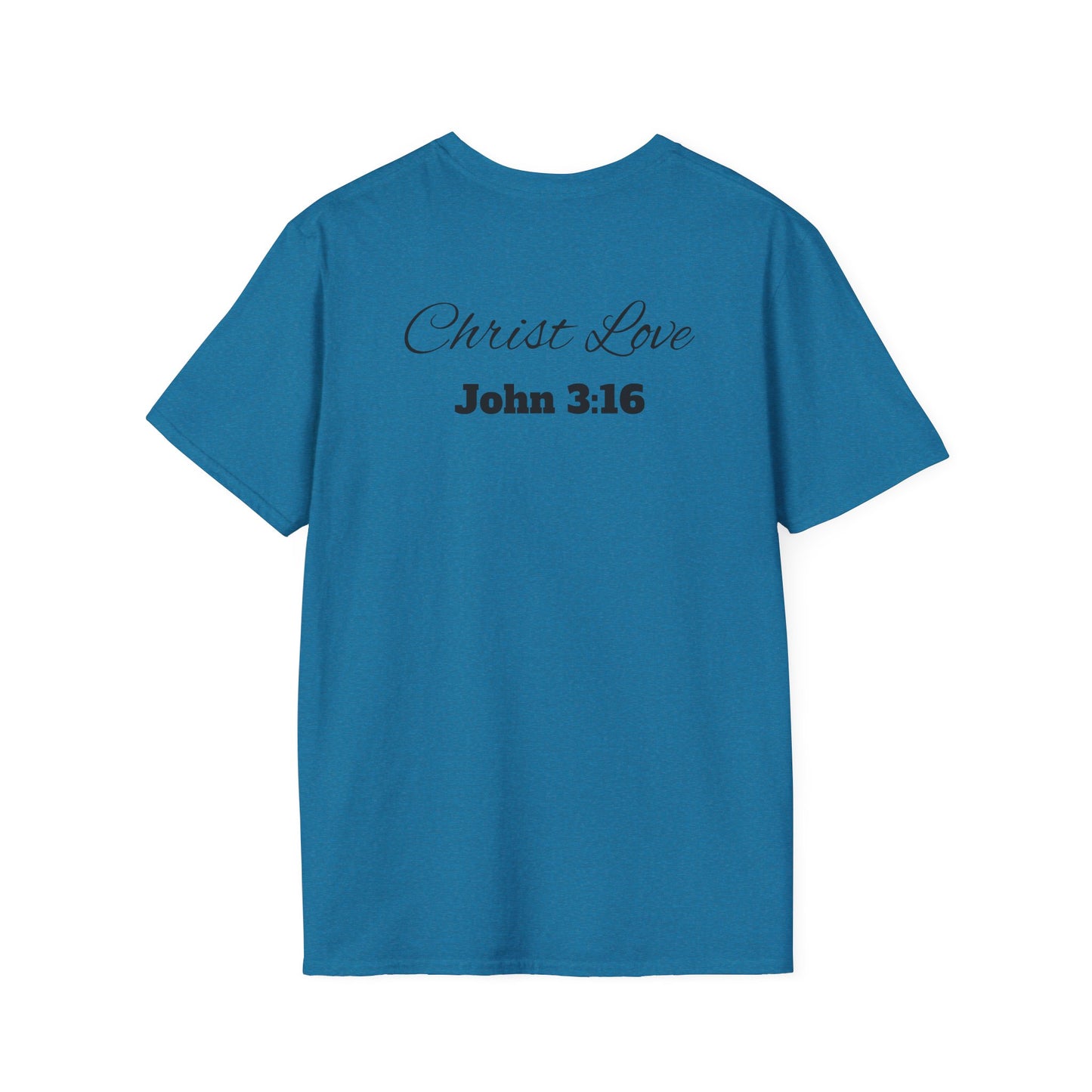 Unisex Softstyle T-Shirt - Christ Love with John 3:16 Design