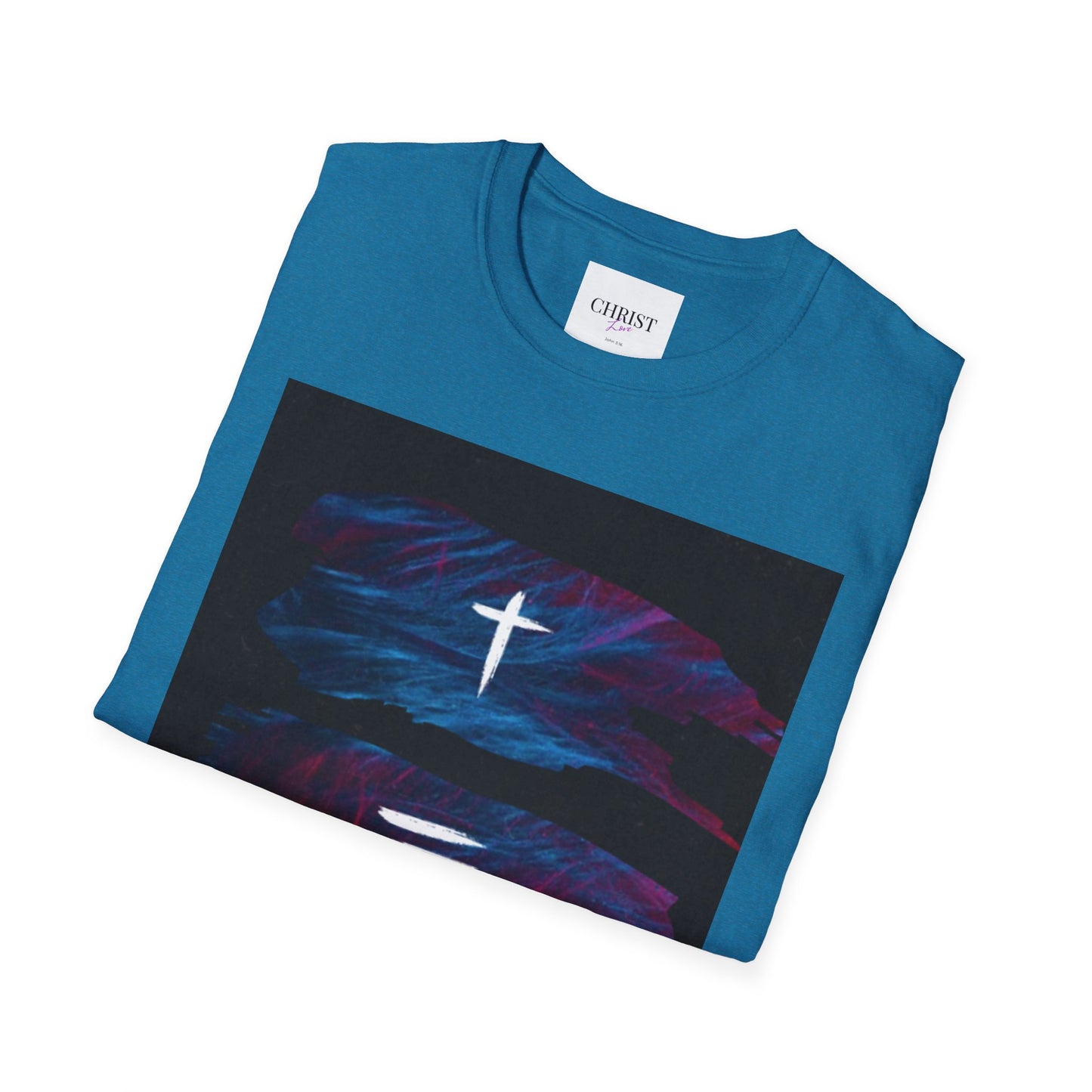 Unisex Softstyle T-Shirt - Christ Love with John 3:16 Design