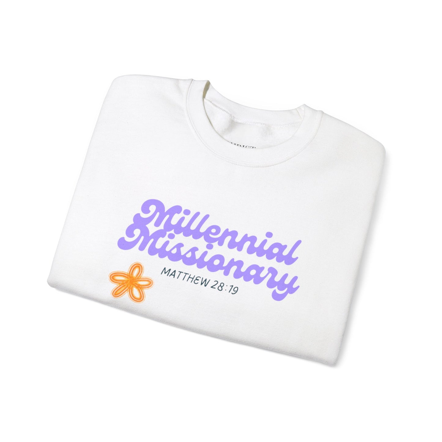 Millennial Missionary Crewneck Sweatshirt - Inspirational Faith Apparel