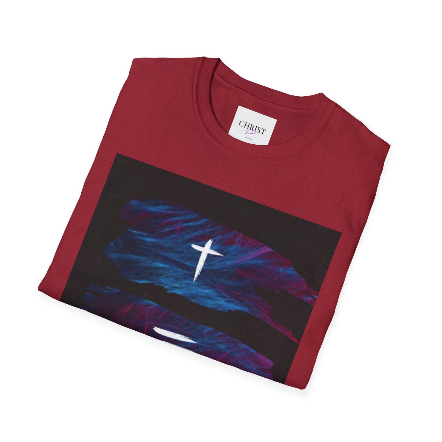 Unisex Softstyle T-Shirt - Christ Love with John 3:16 Design