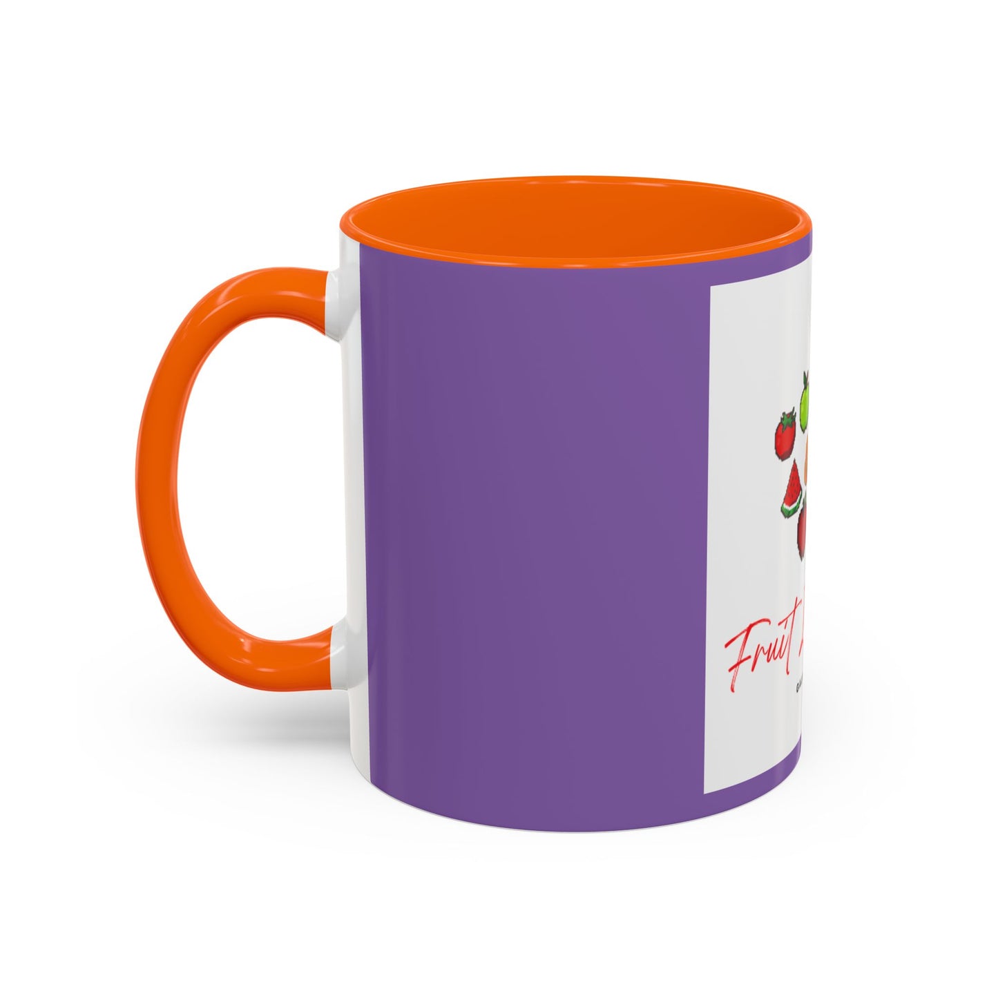 Fruit Inspection Accent Coffee Mug - Colorful Biblical Scripture Design