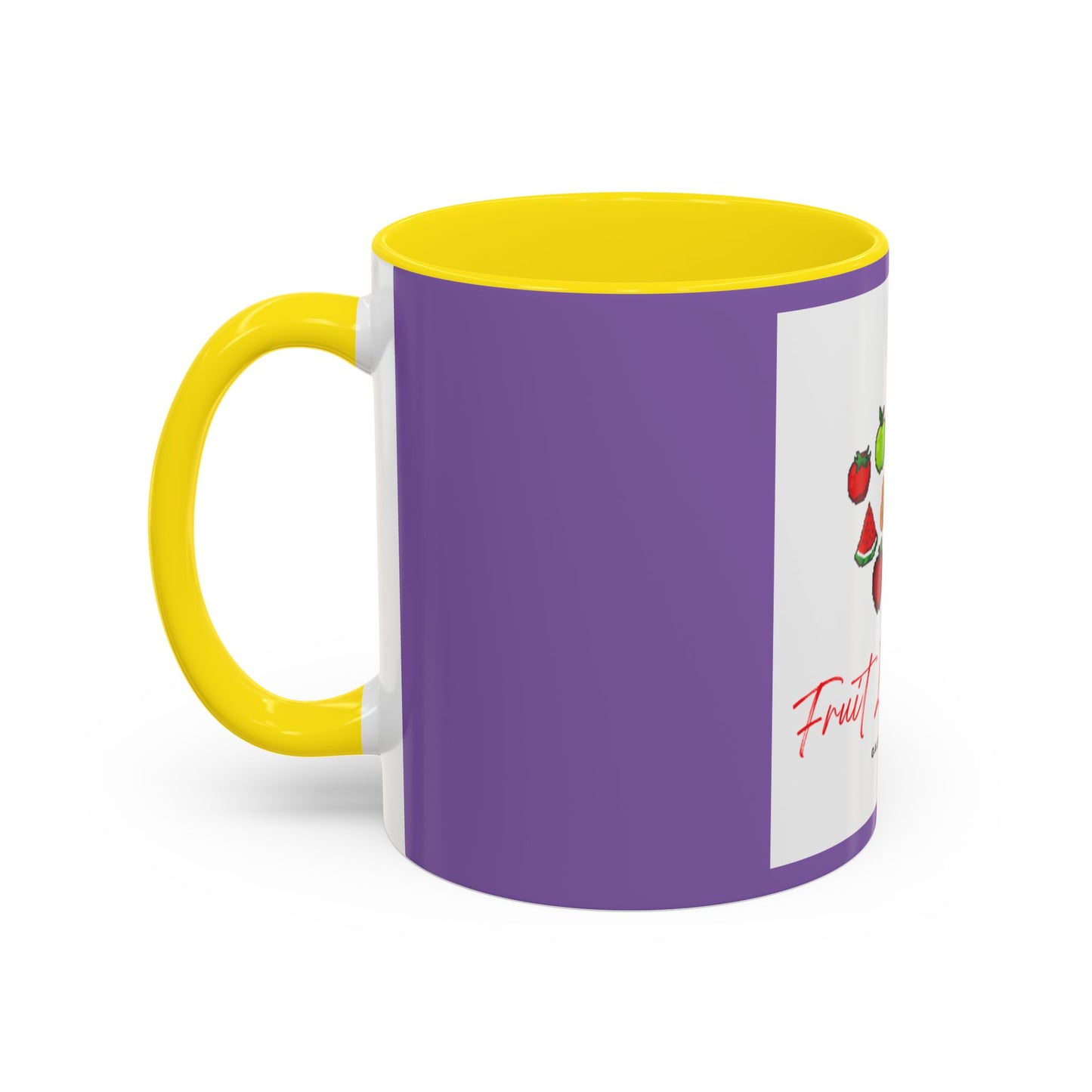 Fruit Inspection Accent Coffee Mug - Colorful Biblical Scripture Design