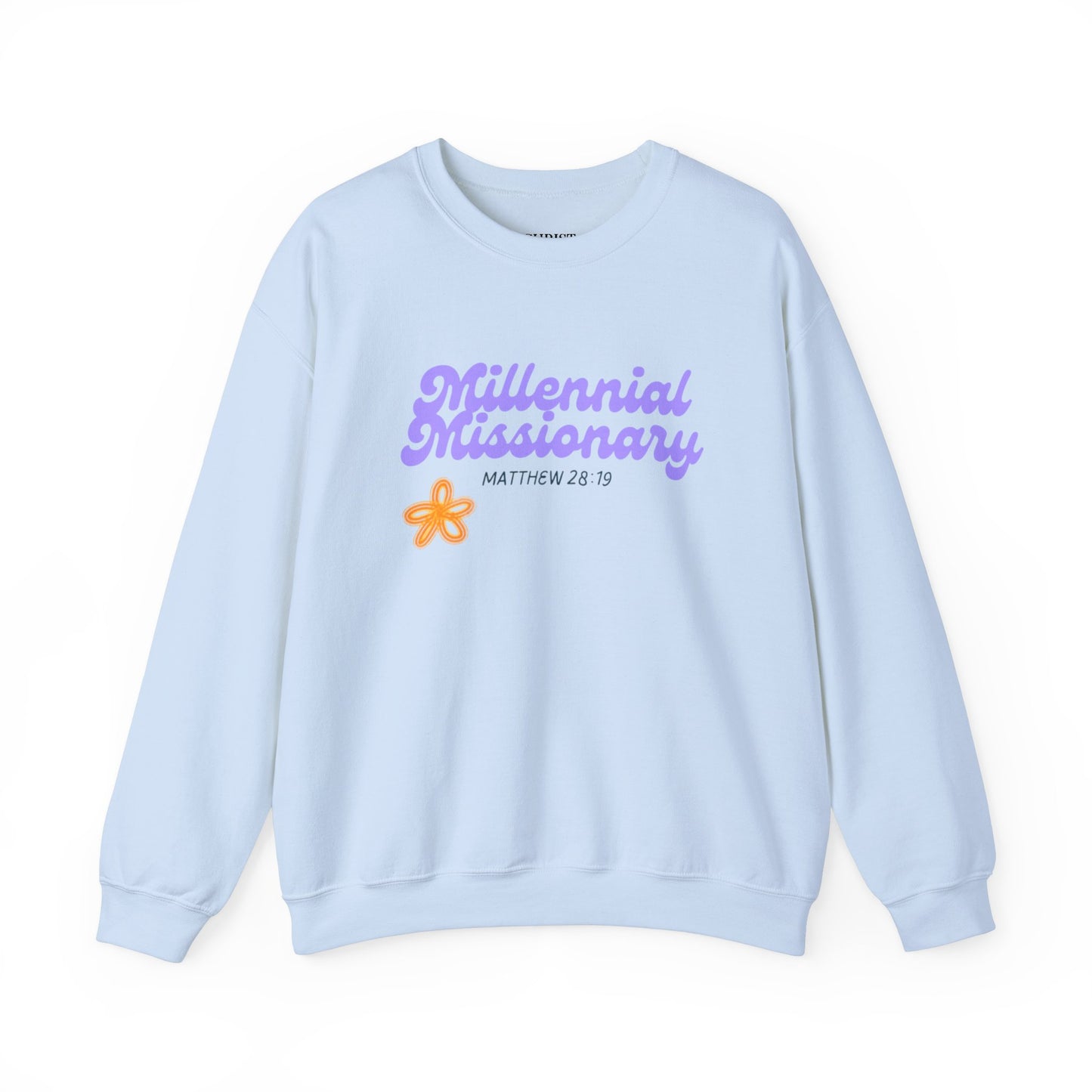 Millennial Missionary Crewneck Sweatshirt - Inspirational Faith Apparel