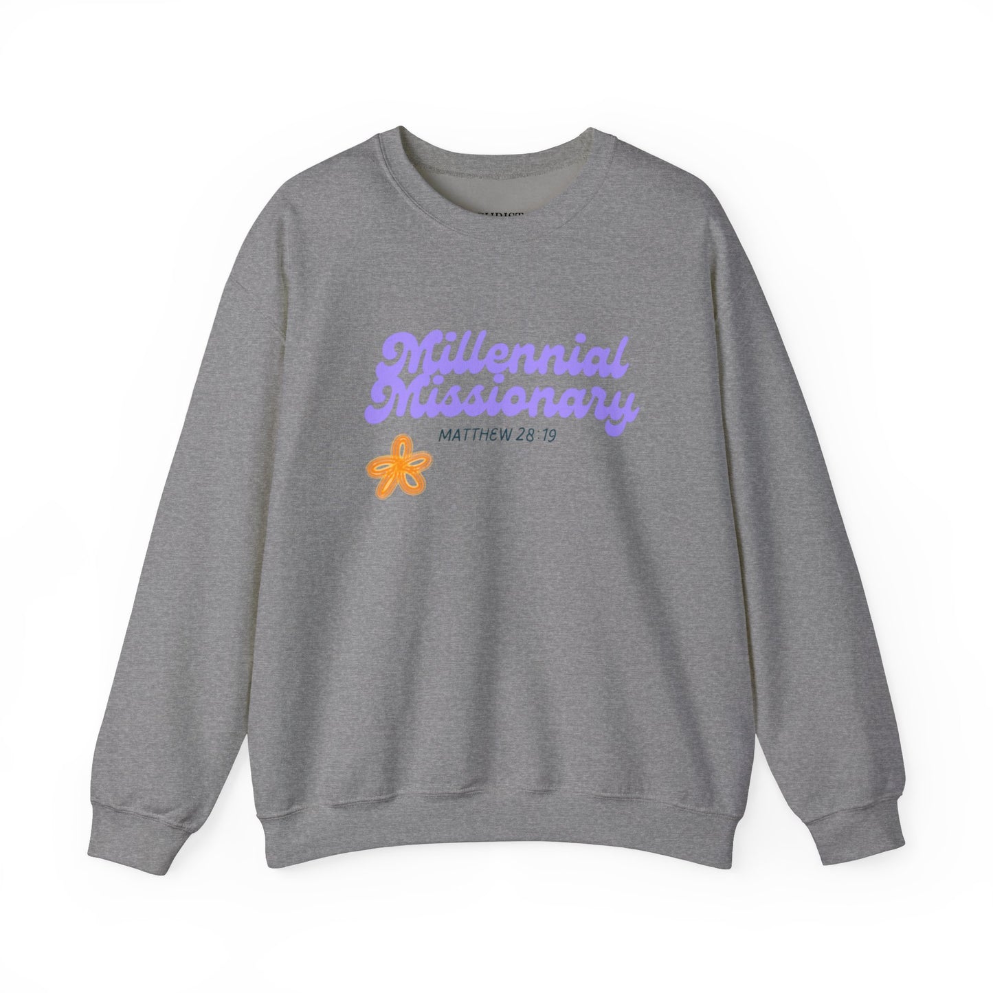 Millennial Missionary Crewneck Sweatshirt - Inspirational Faith Apparel