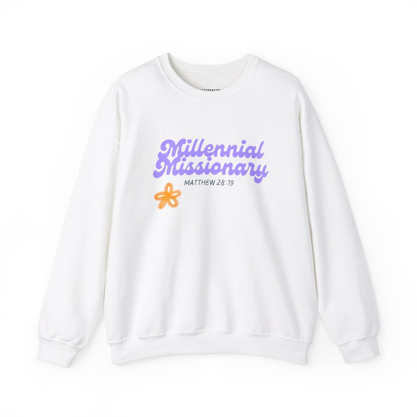 Millennial Missionary Crewneck Sweatshirt - Inspirational Faith Apparel