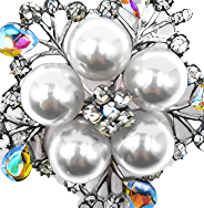Brooch in Multi-Color